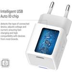 ColorWay AC nabíjačka GaN Mini 30W PD Port PPS USB-C + kábel Type-C, biela