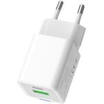 ColorWay AC nabíjačka GaN Mini 30W PD Port PPS USB (Type-C PD + USB QC4.0), biela