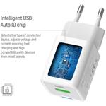 ColorWay AC nabíjačka GaN Mini 30W PD Port PPS USB (Type-C PD + USB QC4.0), s káblom Type-C, biela