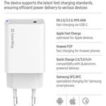 ColorWay AC nabíjačka GaN Mini 45W PD Port PPS USB-C, biela