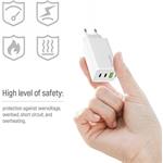 ColorWay AC nabíjačka GaN Mini 65W PD Port PPS USB (USB-2C1A) káble Type-C & Lightning