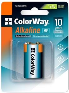 ColorWay Alkaline Power 9V/6LR61, 1ks blister