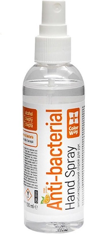 ColorWay antibakteriálny alkoholový sprej na ruky, pomaranč, 100ml