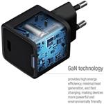ColorWay GaN Mini AC nabíjačka, 25W, PD Port, PPS, USB-C, čierna