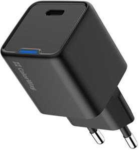 ColorWay GaN Mini AC nabíjačka,  25W, PD Port, PPS, USB-C, čierna