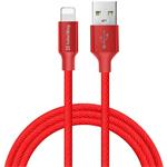 ColorWay kábel USB Apple Lightning 2.4A 2m, červený