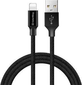 ColorWay kábel USB Apple Lightning 2.4A 2m, čierny