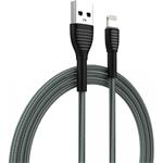 ColorWay kábel USB Apple Lightning (braided cloth) 3.0A 1m, sivý