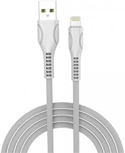 ColorWay kábel USB Apple Lightning (line-drawing) 2.4A 1m, biely