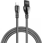 ColorWay kábel USB Apple Lightning (metal spring) 2.4A 1m, čierny