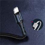 ColorWay kábel USB Apple Lightning (nylon) 2.4A 1m, čierny
