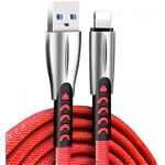 ColorWay kábel USB Apple Lightning (zink alloy) 2.4A 1m, červený