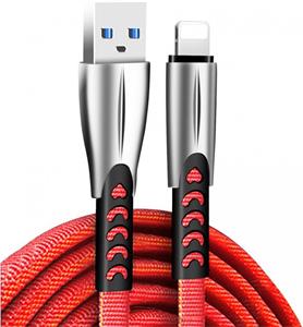 ColorWay kábel USB Apple Lightning (zink alloy) 2.4A 1m, červený