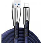 ColorWay kábel USB Apple Lightning (zink alloy) 2.4A 1m, modrý