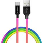ColorWay kábel USB MicroUSB 2.4A 1m, farebný
