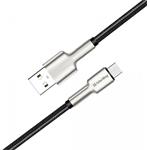 ColorWay kábel USB MicroUSB (head metal) 2.4A 1m, čierny