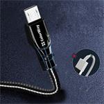 ColorWay kábel USB MicroUSB (metal spring) 2.4A 1m, čierny