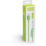 ColorWay kábel USB MicroUSB (soft silicone) 2.4A 1m, zelený