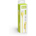 ColorWay kábel USB MicroUSB (soft silicone) 2.4A 1m, žltý