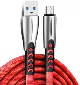 ColorWay kábel USB MicroUSB (zink alloy) 2.4A 1m, červený