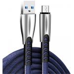 ColorWay kábel USB MicroUSB (zink alloy) 2.4A 1m, modrý