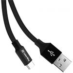 ColorWay kábel USB - Type-C 2.4A 25cm, čierny