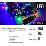 ColorWay LED Garland, 100LED, 10m, 8-funkcíí, USB, multicolor