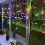 ColorWay LED Garland fringe, strapce 3m x 0.6m 100LED, USB, IP20, multifarebná