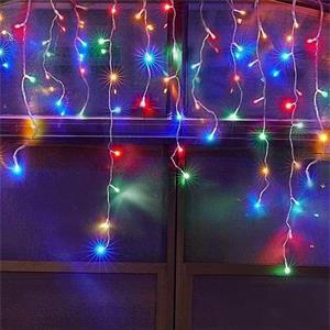 ColorWay LED Garland fringe, strapce 3m x 0.6m 100LED, USB, IP20, multifarebná