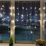 ColorWay LED Garland fringe, strapce 3m x 0.6m 100LED, USB, IP20, teplá biela