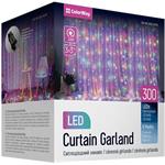 ColorWay LED girlanda - záves, 3x3m