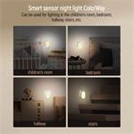 ColorWay LED nočné svetlo s inteligentným senzorom, biele