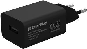 ColorWay napájací adaptér 10W čierny + kábel Lightning 1m