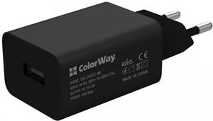 ColorWay napájací adaptér USB 10W, čierny