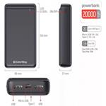ColorWay powerbanka, 20 000 mAh Slim, čierna