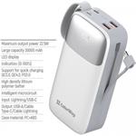 ColorWay powerbanka, 30 000 mAh Powerful (USB QC3.0 + USB-C Power Delivery 22.5W), biela