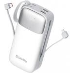 ColorWay powerbanka, 30 000 mAh Powerful (USB QC3.0 + USB-C Power Delivery 22.5W), biela