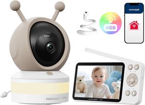 Concept KD5010 KIDO, detská pestúnka s kamerou a LED osvetlením