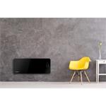 Concept KS4010, konvektor sklenený s montážou na stenu a diaľkovým ovládaním, čierny