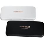 Concept KZ2010, kozmetické zrkadlo vreckové s LED, biele