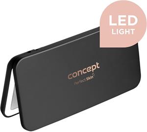 Concept KZ2020, Kozmetické zrkadlo vreckové s LED, midnight