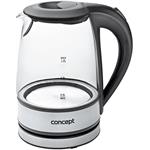 Concept RK-4900, rýchlovarná kanvica sklo a nerez, 1,2 l