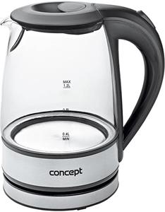 Concept RK-4900, rýchlovarná kanvica sklo a nerez, 1,2 l