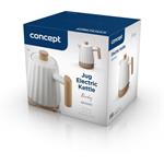 Concept RK0090, keramická rýchlovarná kanvica, 1,5 l, biela