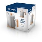 Concept RK0091, keramická rýchlovarná kanvica, 1,5 l, svetlo sivá