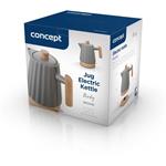 Concept RK0092, keramická rýchlovarná kanvica, 1,5 l, tmavo sivá