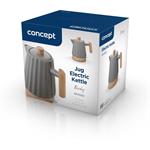 Concept RK0092, keramická rýchlovarná kanvica, 1,5 l, tmavo sivá