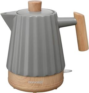 Concept RK0092, keramická rýchlovarná kanvica, 1,5 l, tmavo sivá