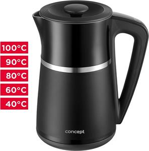 Concept RK3100, rýchlovarná kanvica s reguláciou teploty, 1,7