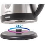 Concept RK3130, rýchlovarná kanvica nerezová matná 1,2 l